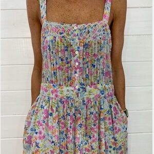 LoveShackFancy Floral Dress - Multicolor